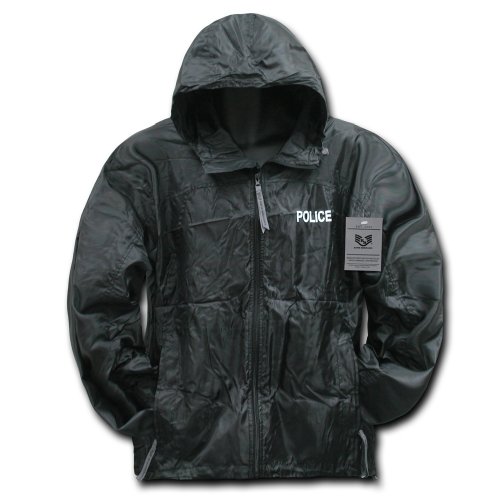 Rapiddominance Police Solid Windbreaker, Black, X-Large