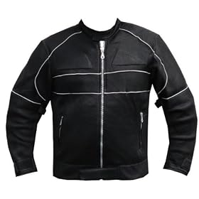 NEW MENS HOT WEATHER MESH MOTORCYCLE JACKET Black
