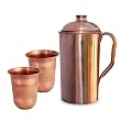 Indian handmade Drinkware Accessories Copper Jug & Glass Set