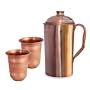 Indian handmade Drinkware Accessories Copper Jug & Glass Set