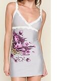 Ed Hardy Body Pinstripe with Lace Detail Forming Slip
