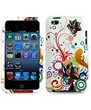 Diff�rents Designs de Coques de protection pour nouveau Ipod Touch 4� G�n�ration avec Camera convient pour 8Go 32Go 64Go (Fleur Blanche)