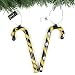 PITTSBURGH STEELERS CANDY CANE CHRISTMAS ORNAMENTS (6)