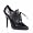 5 Inch Womens Sexy Shoes High Heeled Oxford Lace Up Pump Shoes Black Leather Size: 5