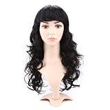HDE (TM) Long Wavy Dark Brown Hairstyle Wig
