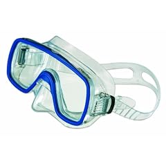 Salvas Damen Tauchmaske Domino MD, transparent/blue, M