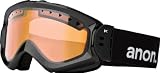 ANON Herren Schneebrille MAJESTIC PAINTED, BLACK/AMBER LENS, 233398