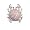 Sterling Silver Cubic Zirconia Pink Crab Ring by Cheline, Size 5