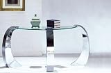 Metro Sofa Table in Silver Finish By Acme Furniture