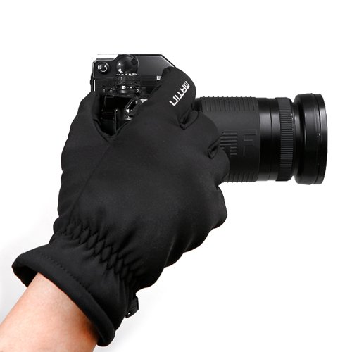 Waterproof Polyester Non-Slip Gloves for Outdoor Winter Activities (Large)