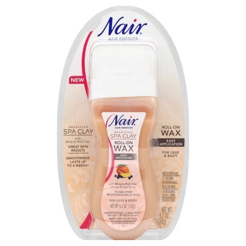 Nair Brazilian Spa Clay Roll-On Wax, 5.7 Ounce (Pack of 2)