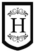 Monogram Regalia Garden Size Flag - H
