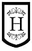 Monogram Regalia Garden Size Flag - H
