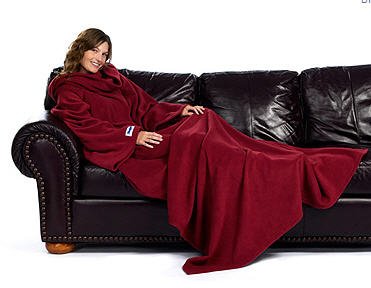 The Slanket Blanket- Adult Blanket in Ruby Red