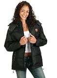 Womens Bubble Jacket with Zip-Off Hood