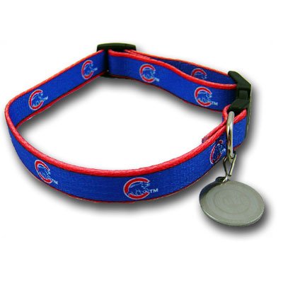 Chicago Cubs Dog Puppy Pet Collar Medium / Large 16-26 Inch Neck Officially Licensed MLB Baseball