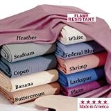 6 Each BUNK 63x110 Federal Blue Wholesale Bedspreads Super Cord Non-Quilted ....