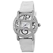 JBW-Just Bling Womens JB-6241-B "Olympia" Sport Silver White Designer Silicone Diamond Watch