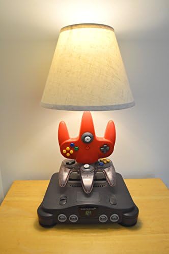 Nintendo N64 Lamp - Console and Controllers - Light Sculpture With Lamp Shade
