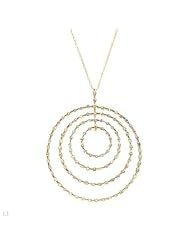 1.21 Ctw Si2-Si3 Color H-J Diamonds 14K Gold Necklace