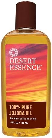 Desert Essence 100% Pure Jojoba Oil for Hair, Skin & Scalp 4 fl oz (Pack of 1)