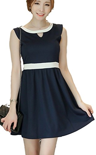 (フムフム) fumu fumu ワンピース レディース ノースリ ( デコルテ カット ホワイトライン ) 2016 夏