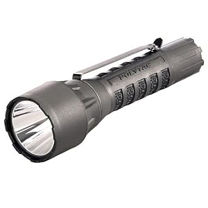 Streamlight 88860 Polytac Flashlight LED HP with Lithium Batteries, Black