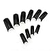 ReNext 500 French Acrylic False Artificial Tips Nail Art (Black)