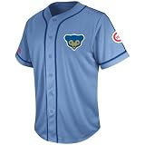 Ron Santo Chicago Cubs Majestic Cooperstown Light Blue Tradition Jersey