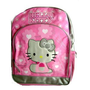 Sanrio Hello Kitty Pink & Silver Large Backpack – Nice backpack for school