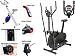 GYM MASTER Magnetic X-Bike HY5010 in BLUE+EXERCISE BIKE - Cross Trainer 2 In 1 /Delivery-UK MAINLAND ONLY