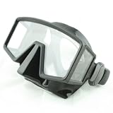 Promate Hammerhead Tri-view Frameless Scuba Dive Spearfishing Mask - Black