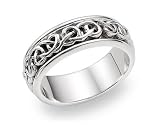 Platinum Celtic Wedding Band