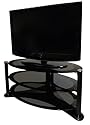 Icon Aero 4250 - Premium Glass Stand For LCD & Plasma TV Up to 50" - High Gloss Black