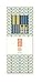 Orla Kiely Linear Stem Marine Paper Pen Set (Box of 6)