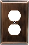 GE 57321 Antique Copper Traditional Duplex Receptacle Wall Plate