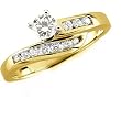 14K Yellow Gold Diamond Engagement Ring - 0.45 Ct.