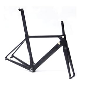 3k Full Carbon Matt Road Bike Frameset : 56cm Frame Fork Seatpost Clmap