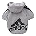 Zehui Pet Dog Cat Sweater Puppy T Shirt Warm Hoodies Coat Clothes Apparel Grey XXL