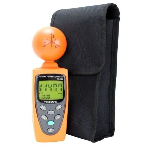 Tenmars TM-195 3 Axis RF Field Strength Meter EMF Meter Electrosmog Microwave Tester 3.5Ghz by Tenmars