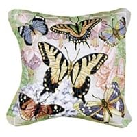 Butterflies are Free Decorative Tapestry Toss Pillow