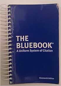 citation bluebook uniform system amazon law isbn review
