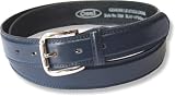 Real Leather Lined Belt by 'Ossi' in Navy