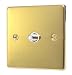 POLISHED BRASS SATELLITE TV SOCKET C469PBW