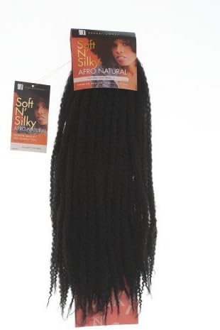 Sensationnel Afro Twist Braid. Colour 1B: BLACK. Soft and Silky Afro Natural by Black Hair Products Shop