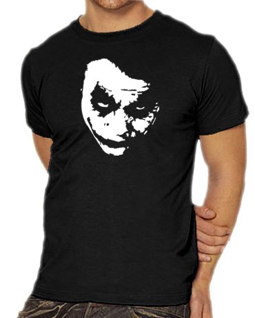 Touchlines Unisex/Herren T-Shirt Heath Ledger - JOKER, black, M, B1712 Preisvergleich