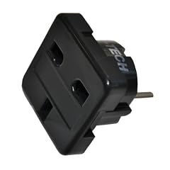 Reisestecker-Adapter UK-Deutschland SCHWARZ