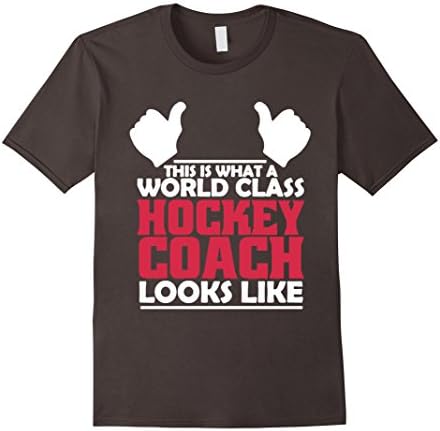 Men's Hockey Coach Shirt - World Class Hockey Coach Shirt Large Asphalt