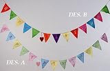 GIRLANDE HAPPY BIRTHDAY WIMPEL GEBURTSTAG BAUMWOLLE A