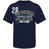 NFL Marshall Faulk St. Louis Rams Hall Of Fame T-Shirt - Navy Blue (Large)
